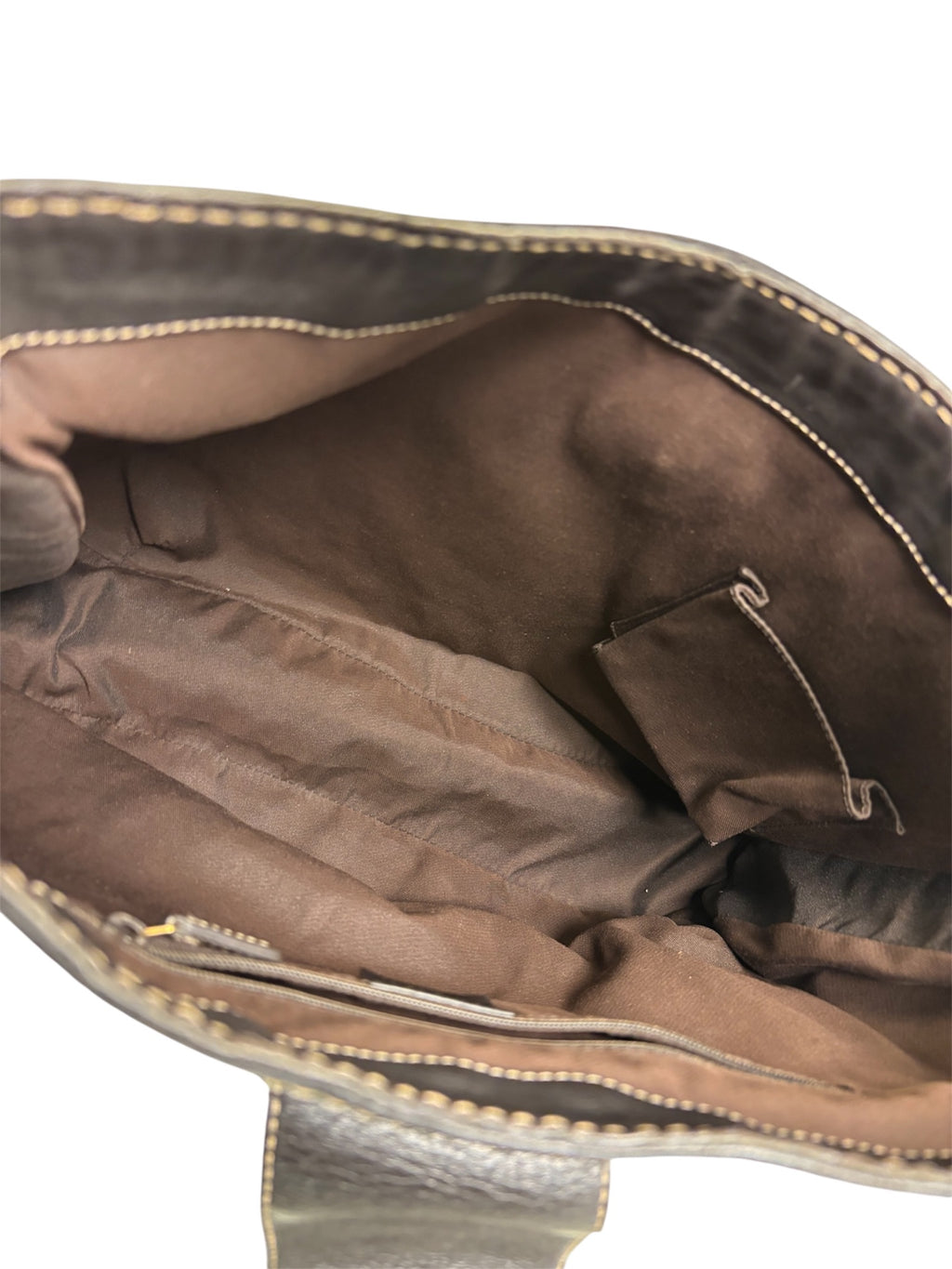 Gucci Beige/Brown Leather Trim Large Ladies Web Hobo Bag