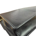 Fendi Black Leather Envelope Wallet On Chain