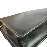 Fendi Black Leather Envelope Wallet On Chain