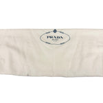 Prada White Terry Cloth Spugna Tote Bag