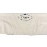 Prada White Terry Cloth Spugna Tote Bag