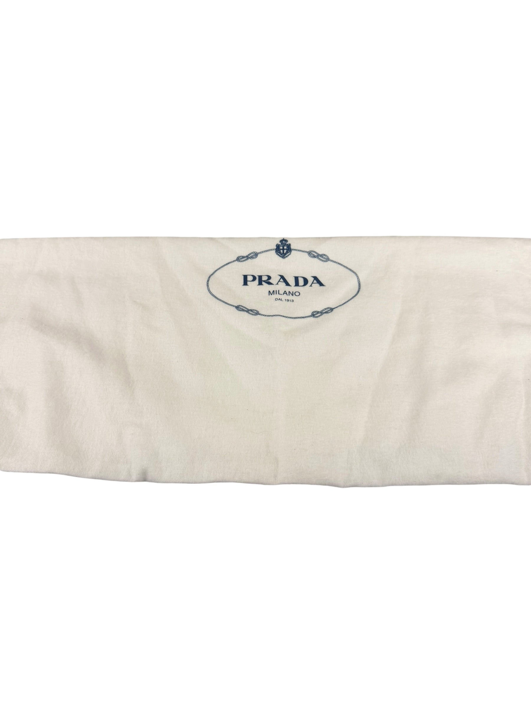 Prada White Terry Cloth Spugna Tote Bag