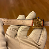 Cartier Tank Cream Roman Dial Brown Strap