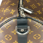 Louis Vuitton Black/Brown Monogram Keepall 55