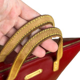 Louis Vuitton Red Monogram Vernis Bellevue Handbag