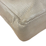 Chanel Beige Perforated Leather CC Flap Bag 2001