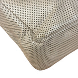 Chanel Beige Perforated Leather CC Flap Bag 2001