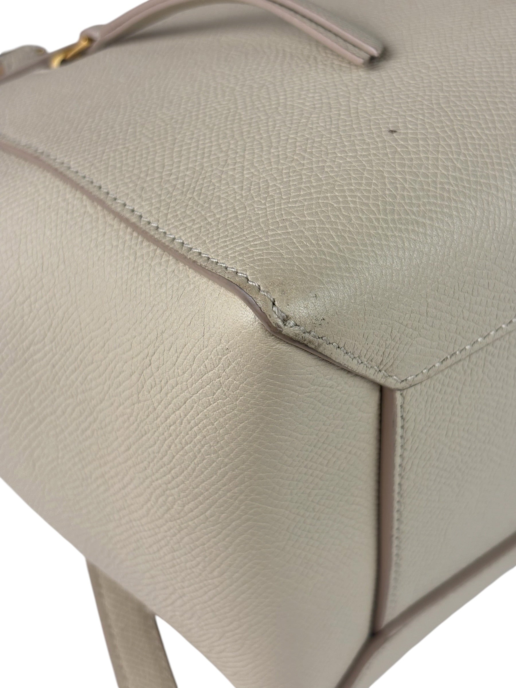 Celine Cream Calfskin Belt Nano Two-Way Bag