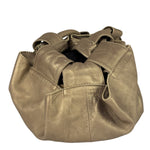 Loewe Metallic Gold Leather Nappa Aire Handbag