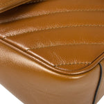 Gucci Brown Leather Marmont Shoulder Bag
