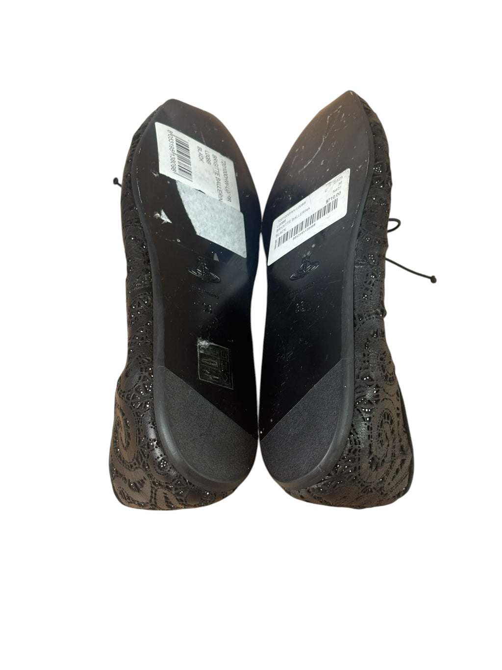 Vivienne Westwood Black Brigitte Ballerina Flats
