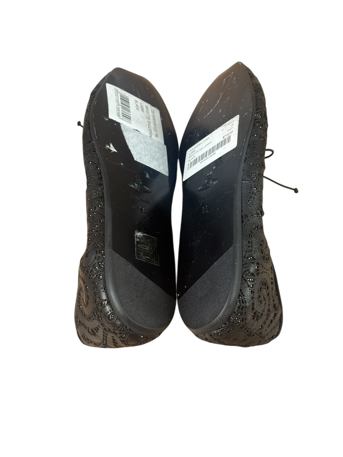 Vivienne Westwood Black Brigitte Ballerina Flats