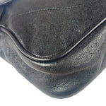 Gucci Black Leather Aphrodite GG Emblem Flap Bag