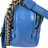 Miu Miu Blue Matelassè Leather Crossbody Bag