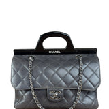 Chanel Dark Grey Cockpit Flap Shoulder Bag 2015