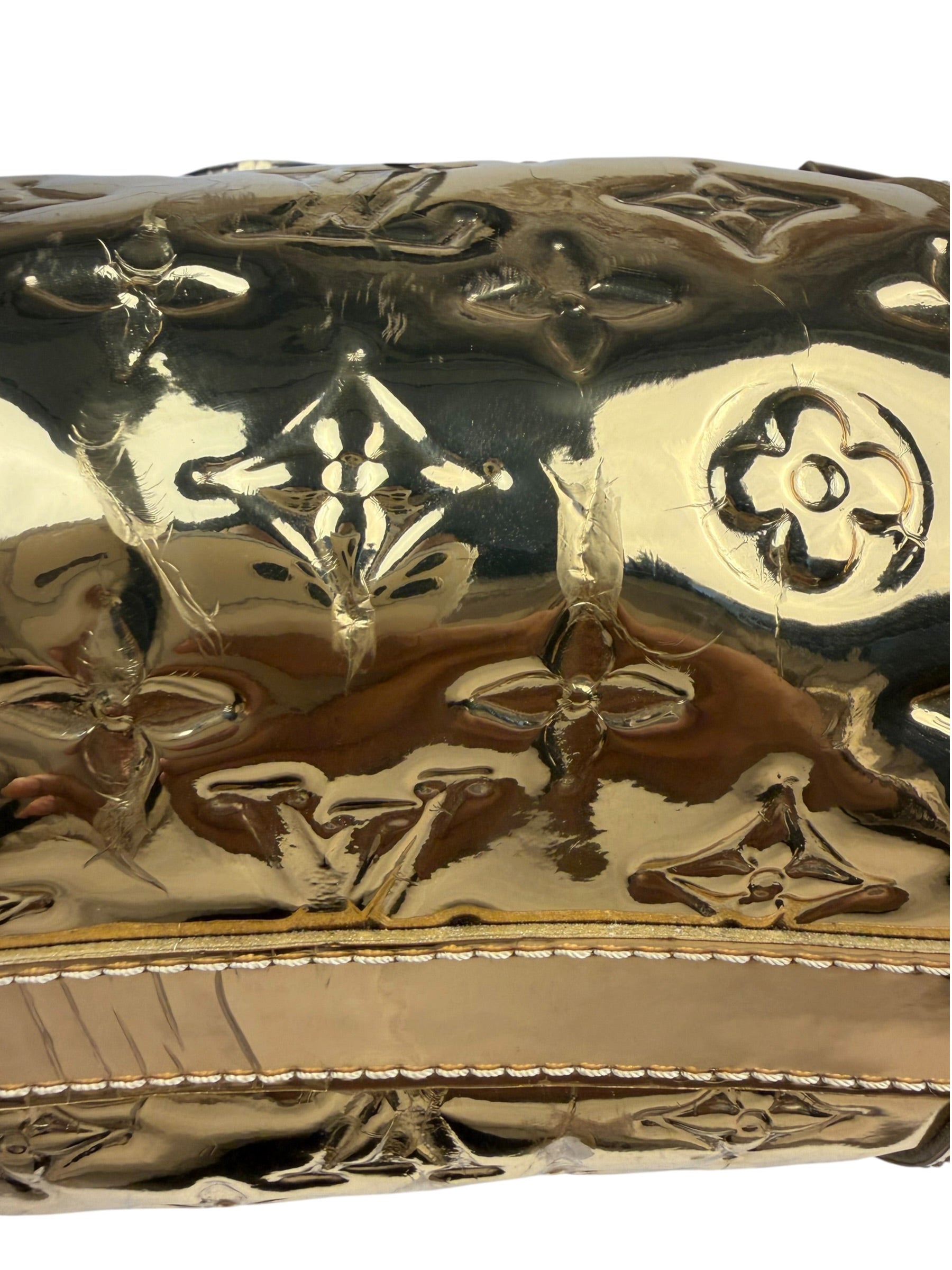 Louis Vuitton Metallic Gold Miroir Dore Papillon 25