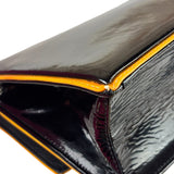 Chanel Black Patent Orange Trim 2.55 Flap 2009