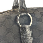 Gucci Black GG Canvas Monogram Hand Bag
