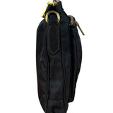 Prada Black Tessuto Nylon Leather Trim Crossbody Shoulder Bag