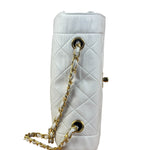 Chanel White Lambskin Diana Bijoux Flap 1992