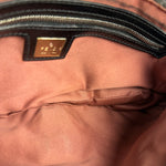 Fendi Vintage Grey/Black Knit Wool Baguette