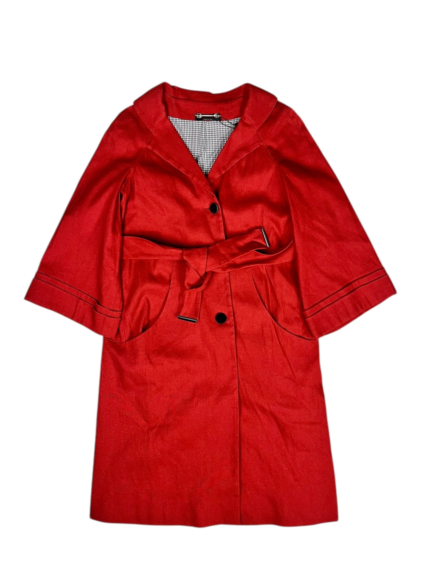 Gucci Vintage Red Trench Coat