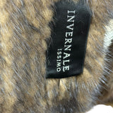 Invernale Vintage Brown Fur Shawl