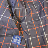 Burberry Vintage Red/Navy Check Mid Length Coat