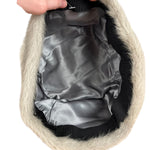 Vintage Clip-in Grey Fur Hat
