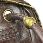 Chanel Burgundy Leather V Stitch Shoulder Bag 1990's