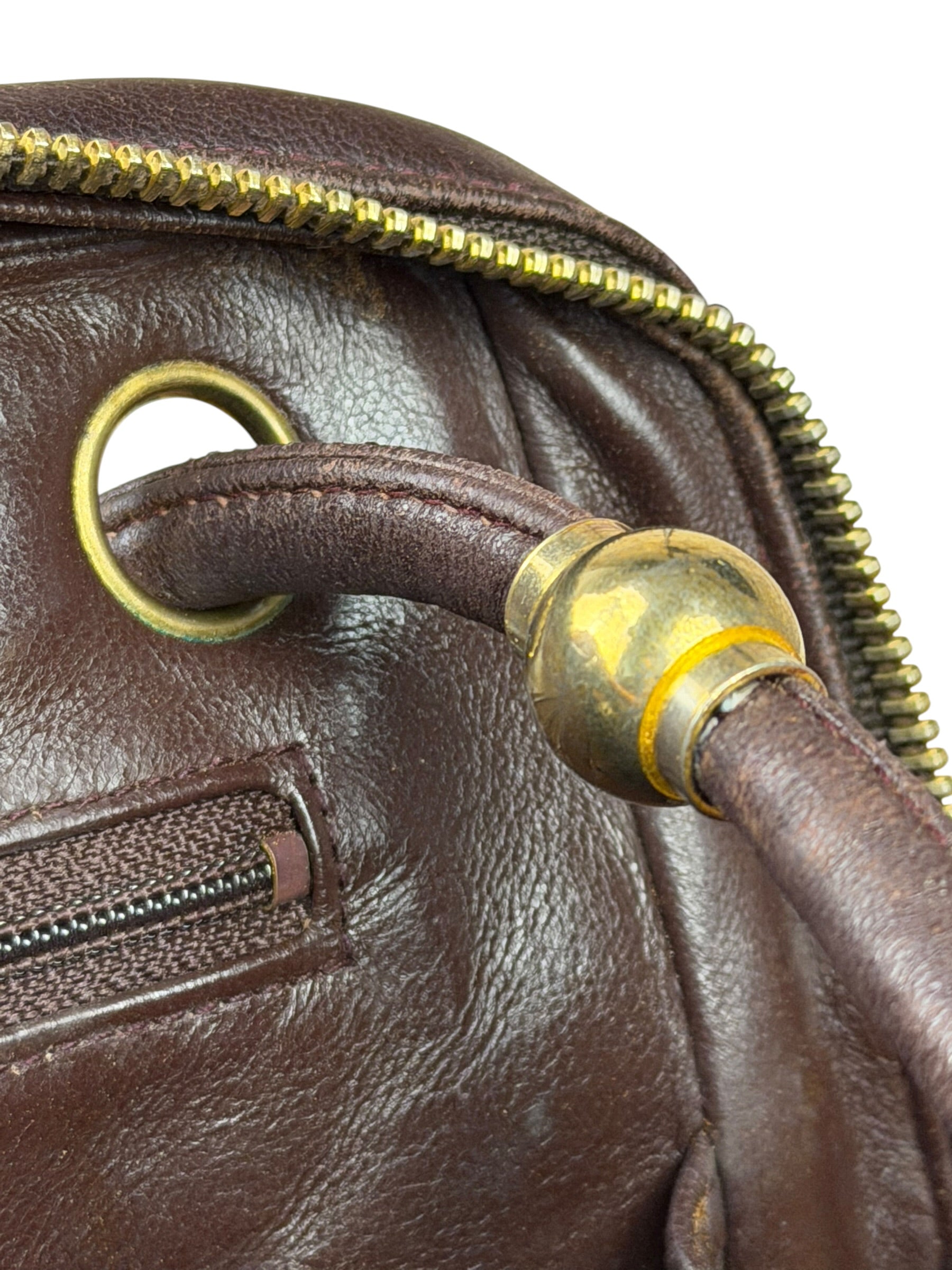 Chanel Burgundy Leather V Stitch Shoulder Bag 1990's