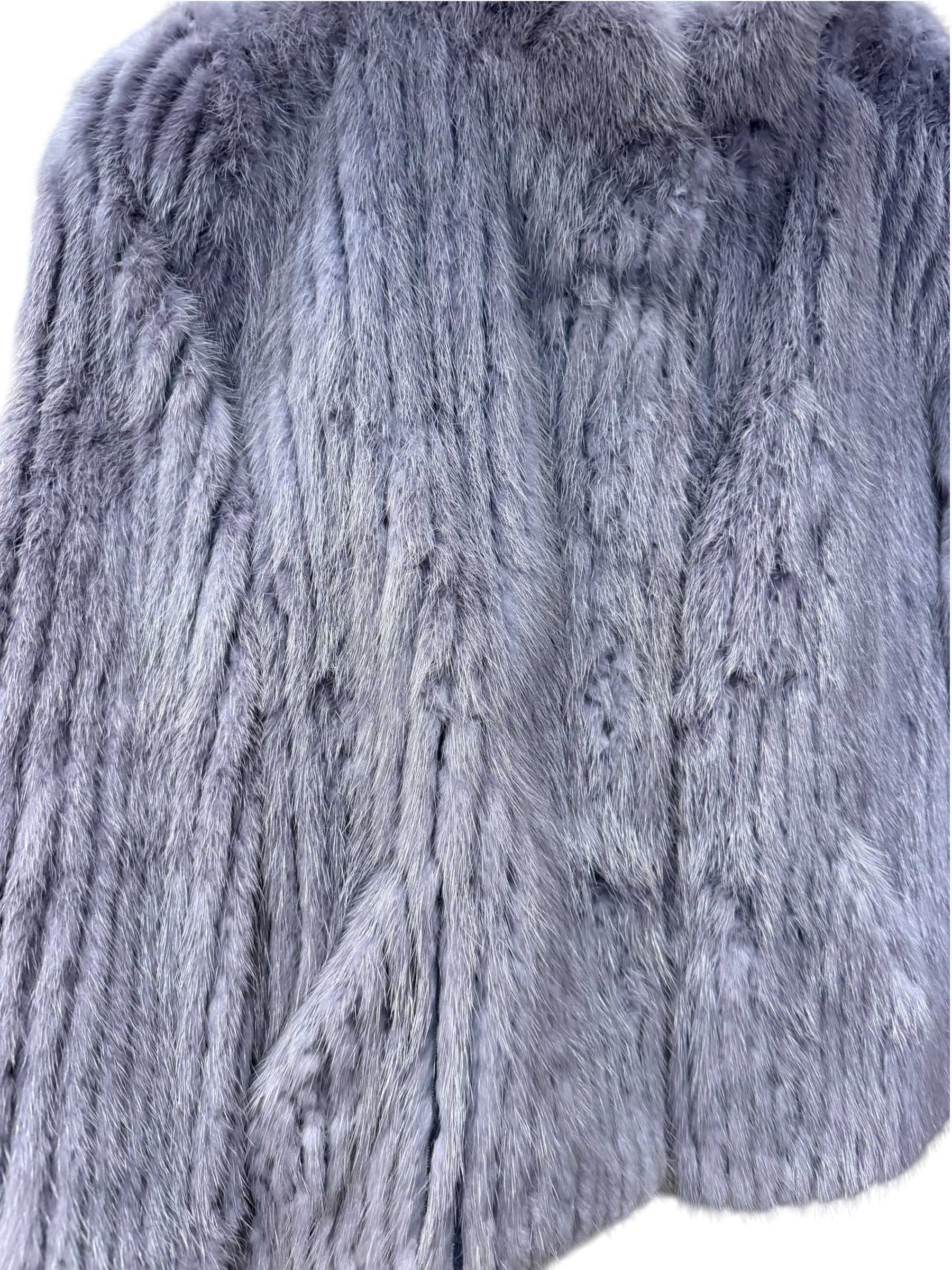 Vintage Moonbat Light Violet Mink Fur Coat