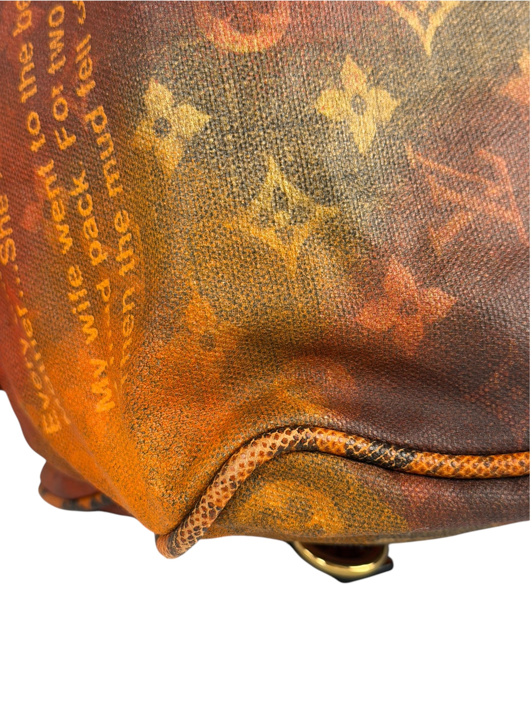 Louis Vuitton Multicolor Leather Mancrazy Jokes Handbag