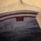 Fendi Brown Corduroy Baguette