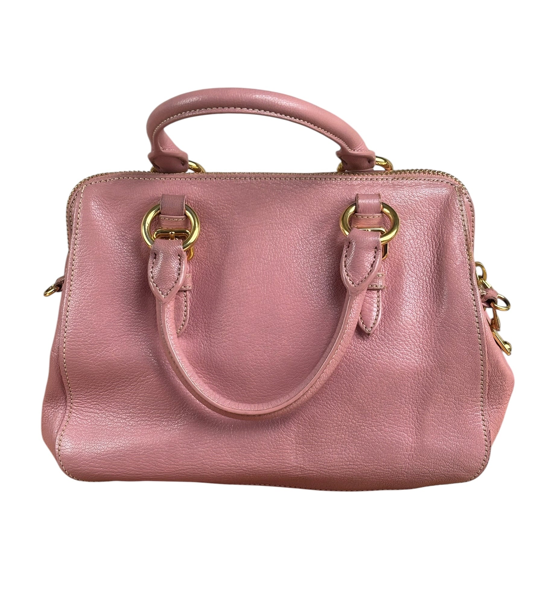 Miu Miu Pink Leather Two-Way Bag