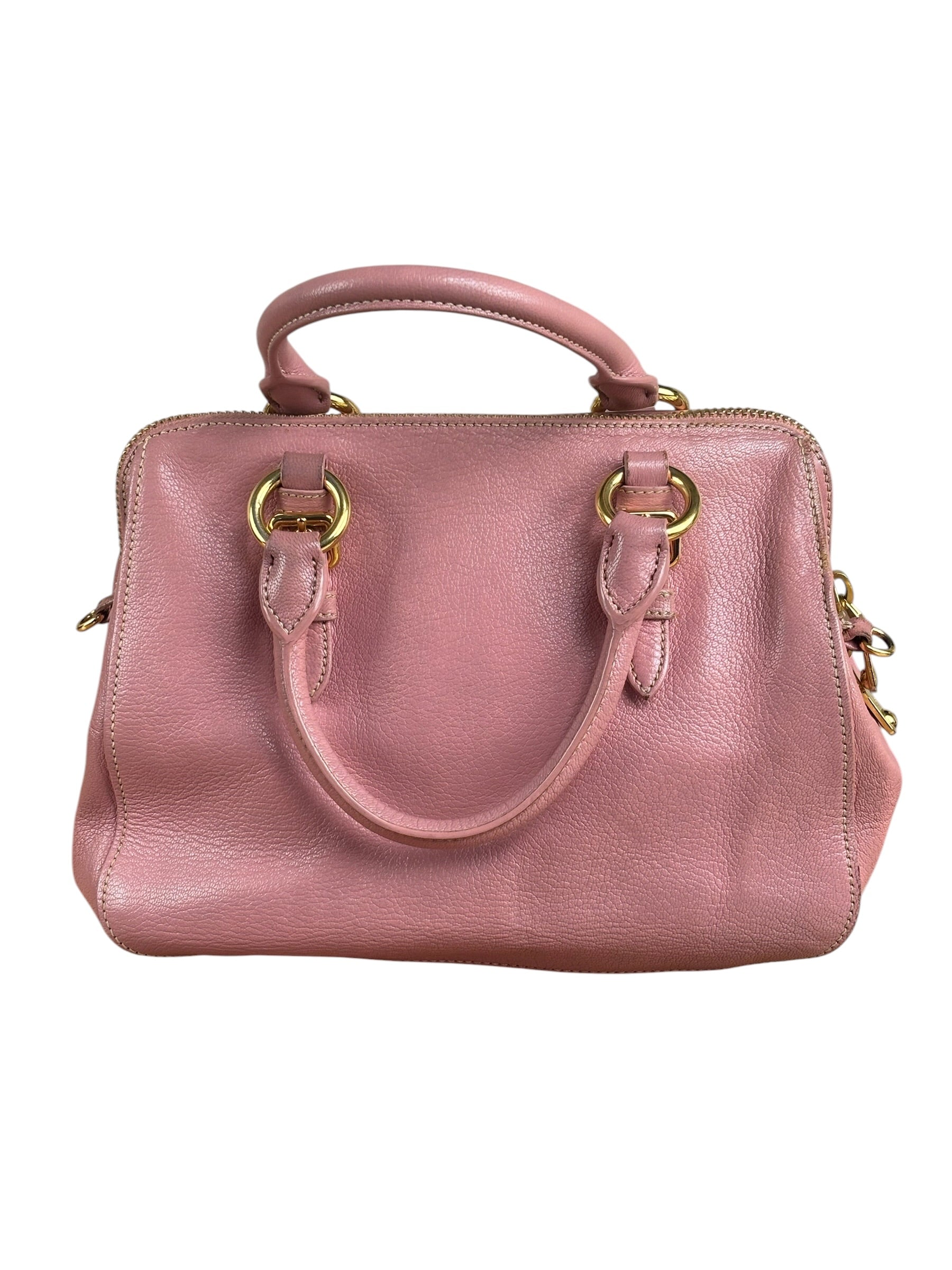 Miu Miu Pink Leather Two-Way Bag