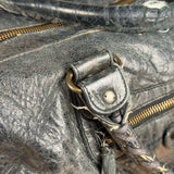 Balenciaga Vintage Dark Blue Leather Classic City Bag