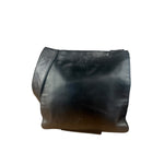 Chanel Vintage Black Leather Flap Crossbody Messenger Bag 1997