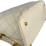 Chanel Ivory Crumpled Leather Vogue Rope Hobo Bag 2019