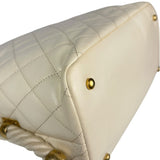 Chanel Ivory Crumpled Leather Vogue Rope Hobo Bag 2019