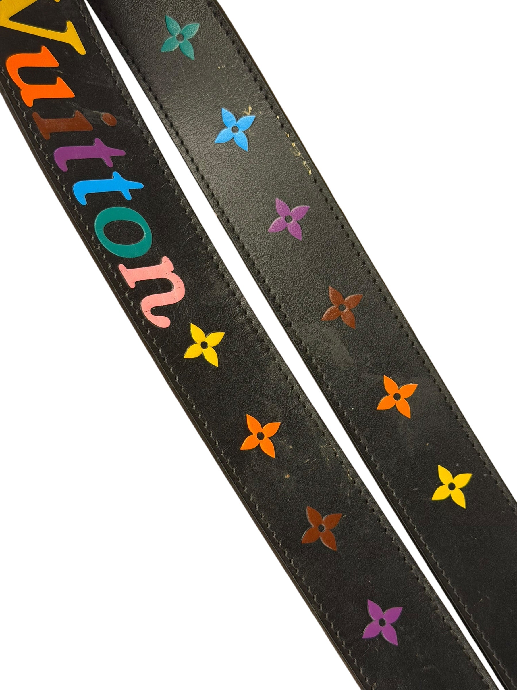 Louis Vuitton Black New Wave Belt