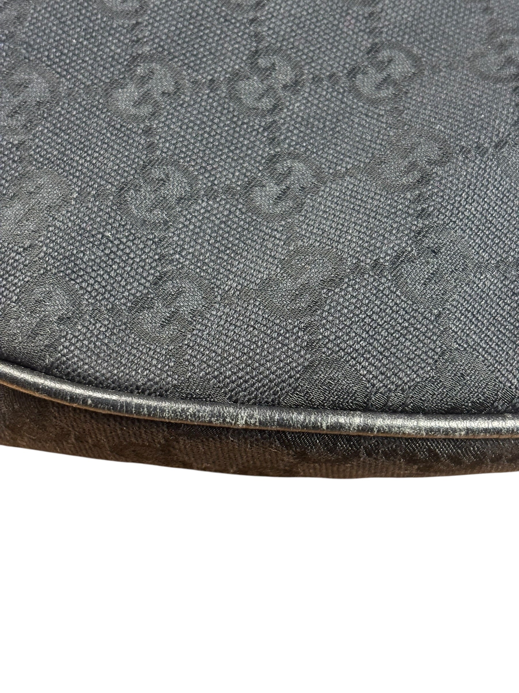 Gucci GG Black Hobo Horsebit Shoulder Bag