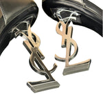 YSL Black Opyum YSL Logo Heels