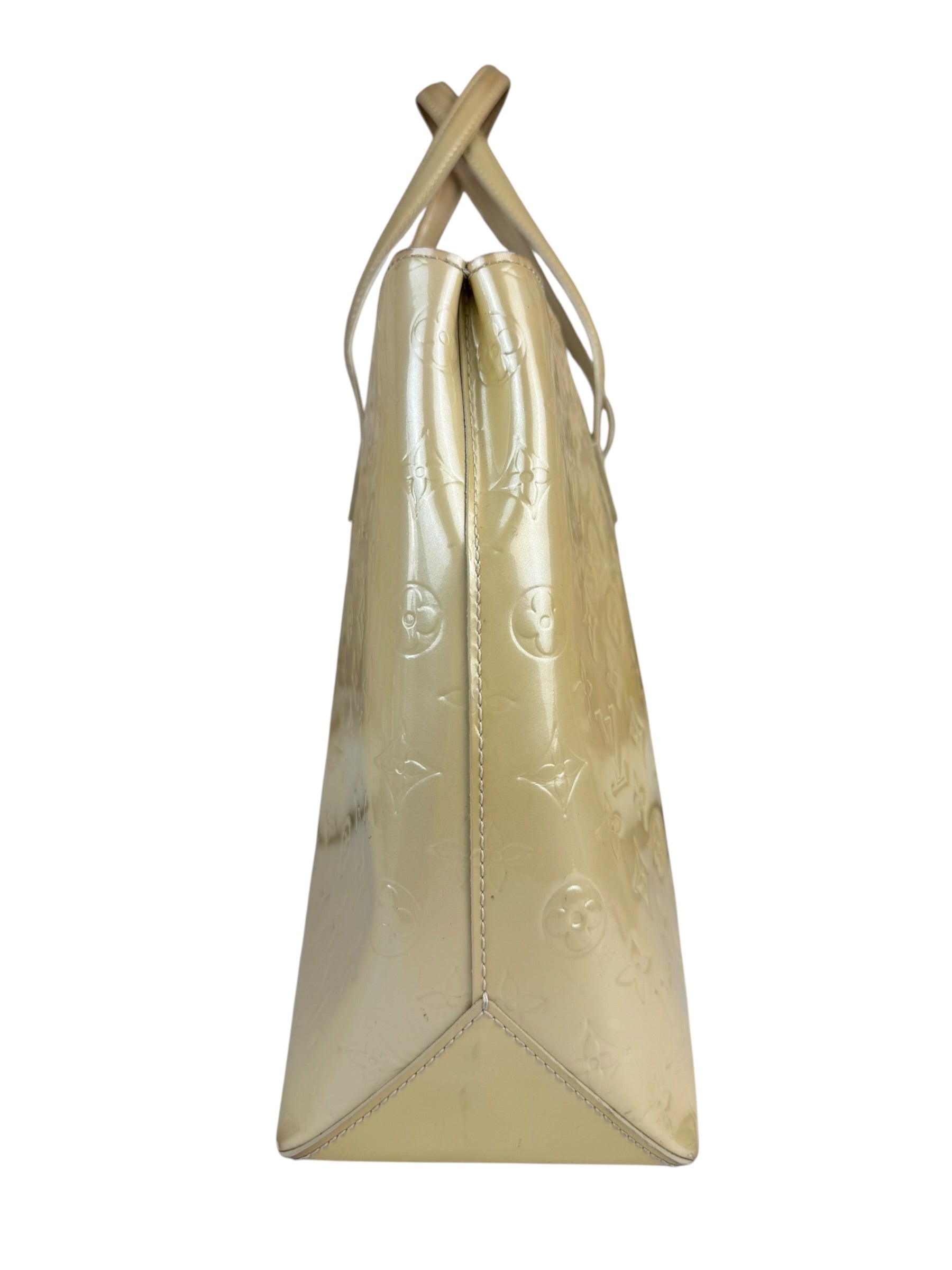 Louis Vuitton Yellow Vernis Wilshire Tote MM