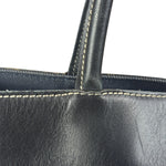 Chanel Vintage Denim/Black Leather CC Turn-Lock Tote Bag 2001
