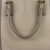 Prada Beige Saffiano Leather Galleria Large Shoulder Bag