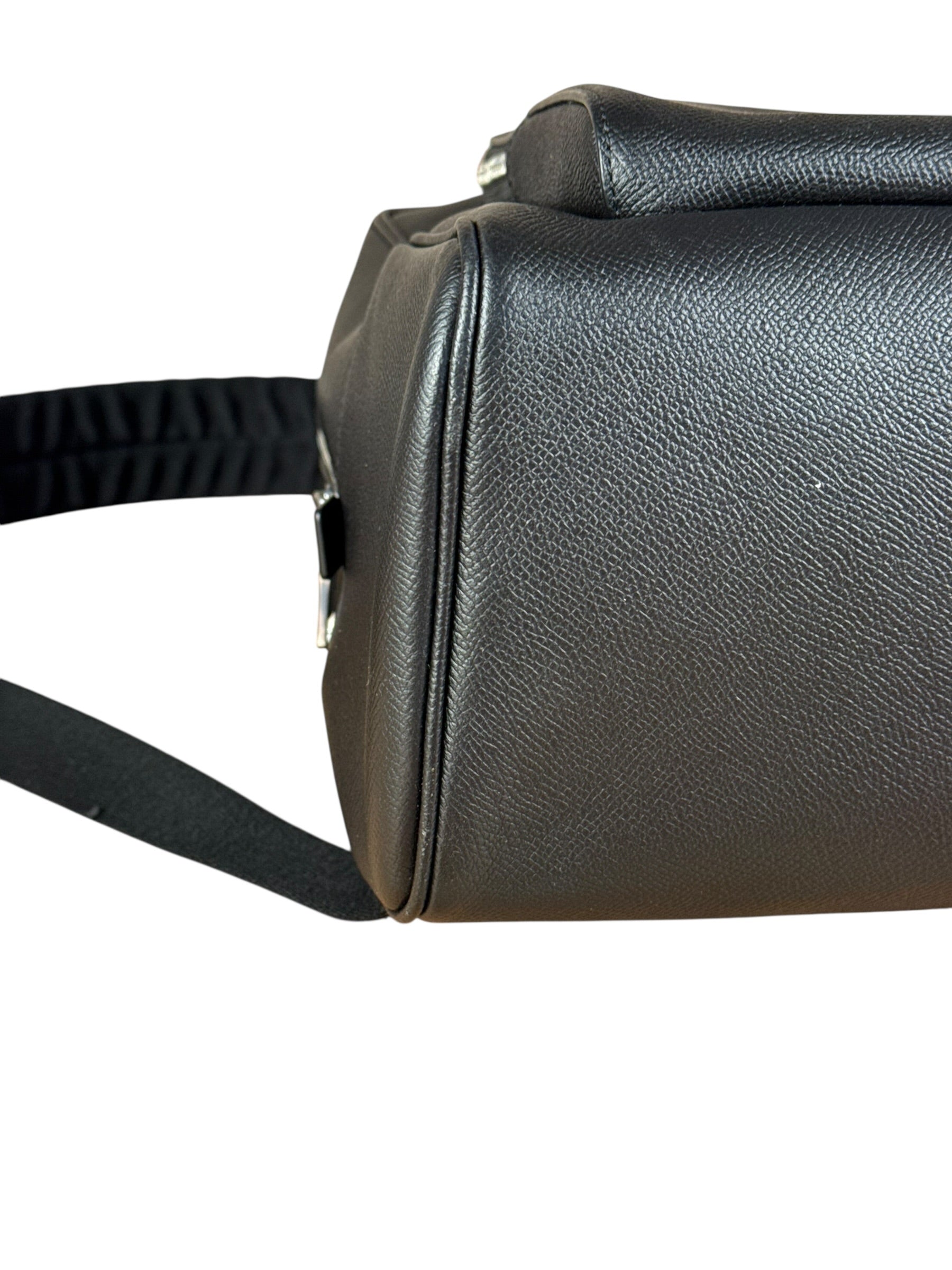 Coach Black Crossgrain Leather Wade Backpack