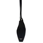 Prada Vintage Black Canvas Shoulder Bag