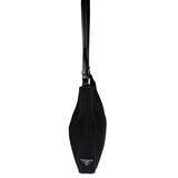Prada Vintage Black Canvas Shoulder Bag