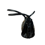 Prada Calfskin Bonnie Shoulder Bag Black